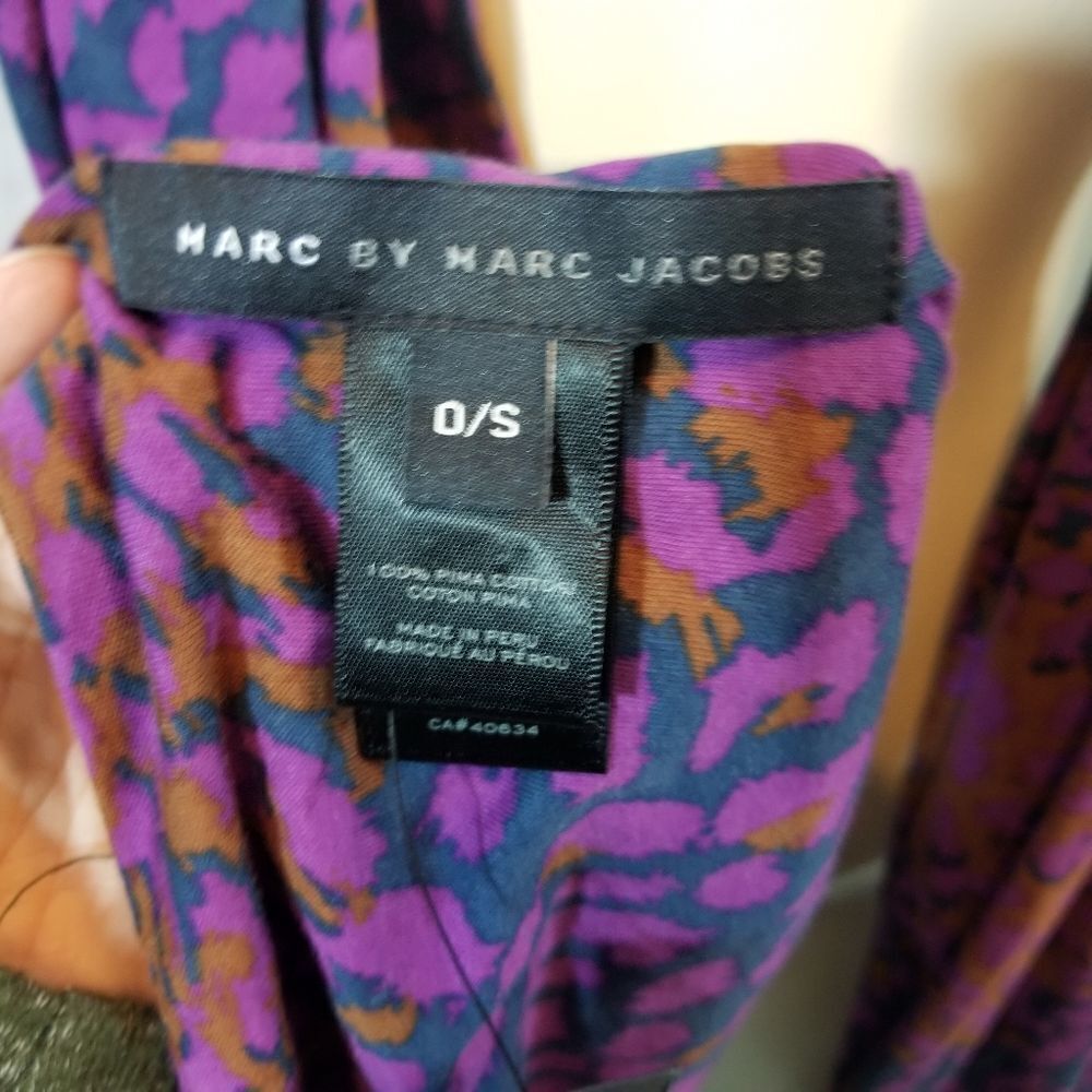 Marc Jacobs Amazon Purple Multi-Colored Scarf - Picture 3 of 5